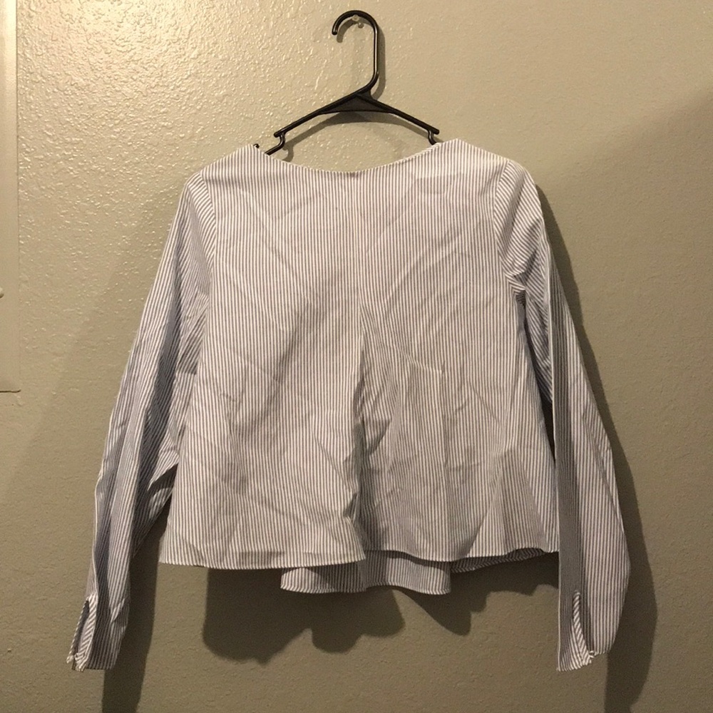 Stripped Long Sleeve Blouse